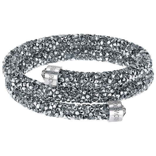 Bracciale Doppio Swarovski Crystaldust Grigio
