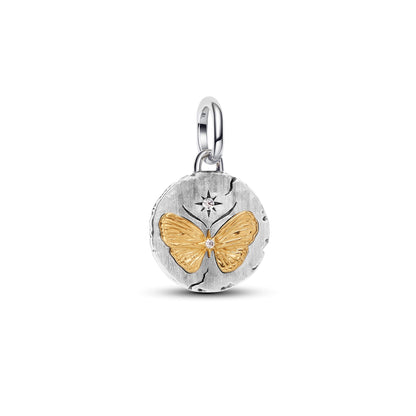 Charm Pandora Medallion Farfalla "Somniare Aude" - 764803C01