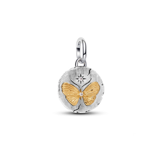 Charm Pandora Medallion Farfalla "Somniare Aude" - 764803C01