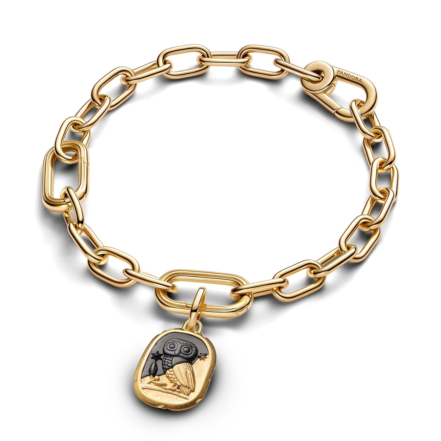 Charm Pandora Medallion Gufo "Lux Et Sapientia" - 764805C01