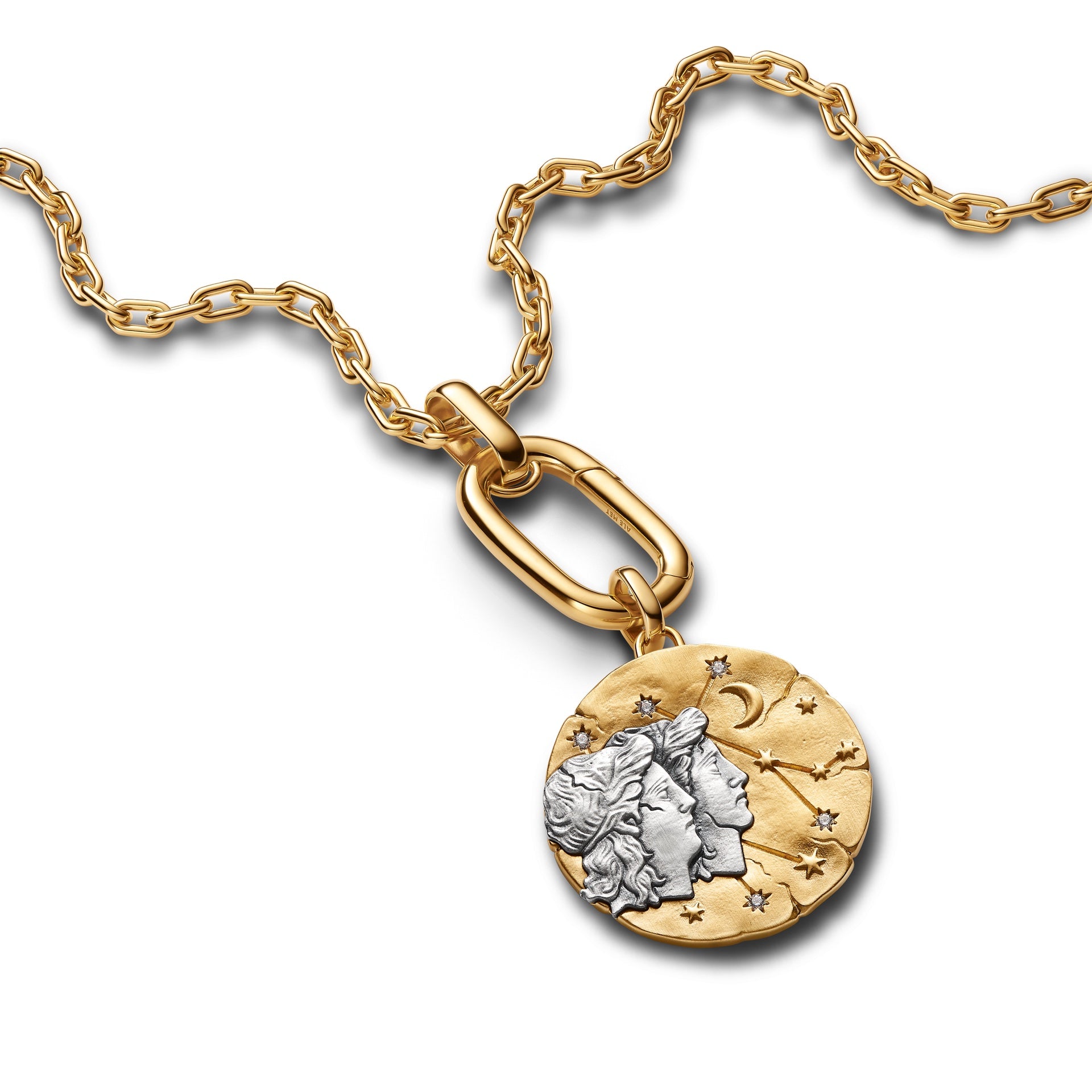 Charm Pandora Medallion XL Gemelli "Sapere Aude" - 765002C01