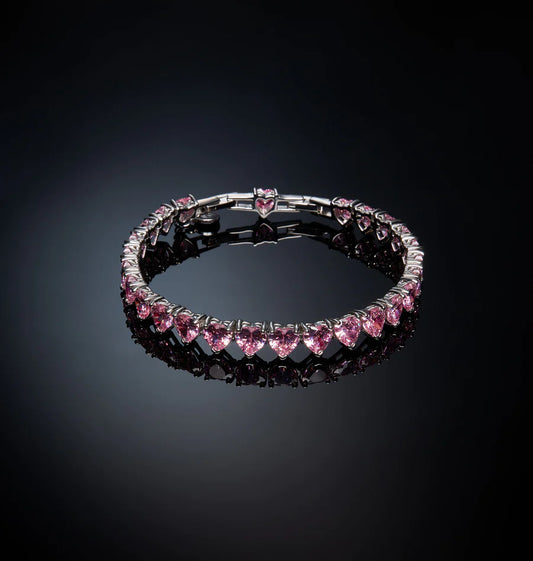 J19auv44 Bracelet Tennispinkheart.1 900x