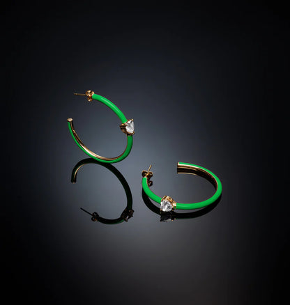 J19avi25 Earrings Hoop Green.1 900x
