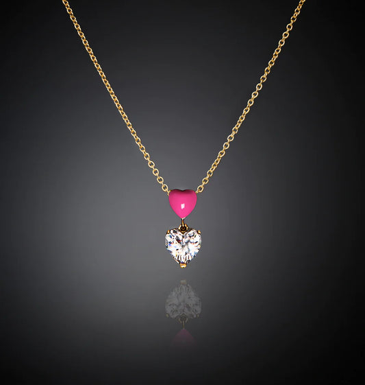 J19awd01 Cuoricinoneon Necklace Fuchsia.1 900x