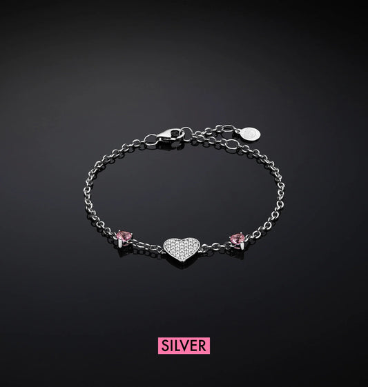 J19axd13 Silver Bracciale Pink.1
