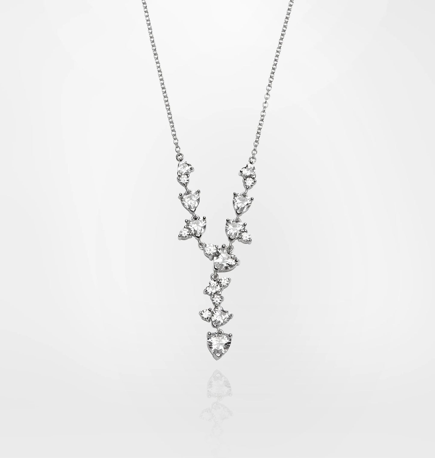 J19axd15 Silver Collana White.1