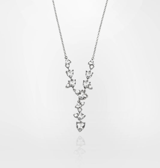 J19axd15 Silver Collana White.1