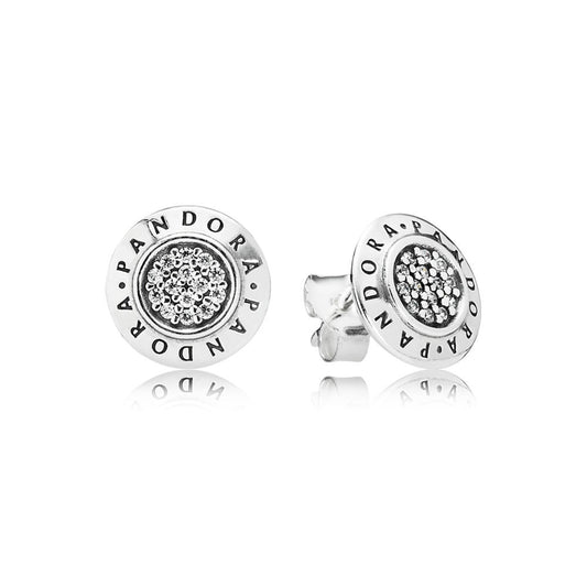 Pandora Logo Stud Earrings 290559CZ