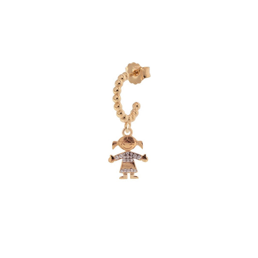 Mono Orecchino Rue Des Mille Cerchietto Con Zirconi - Bimba ORZ-007 BIMBA