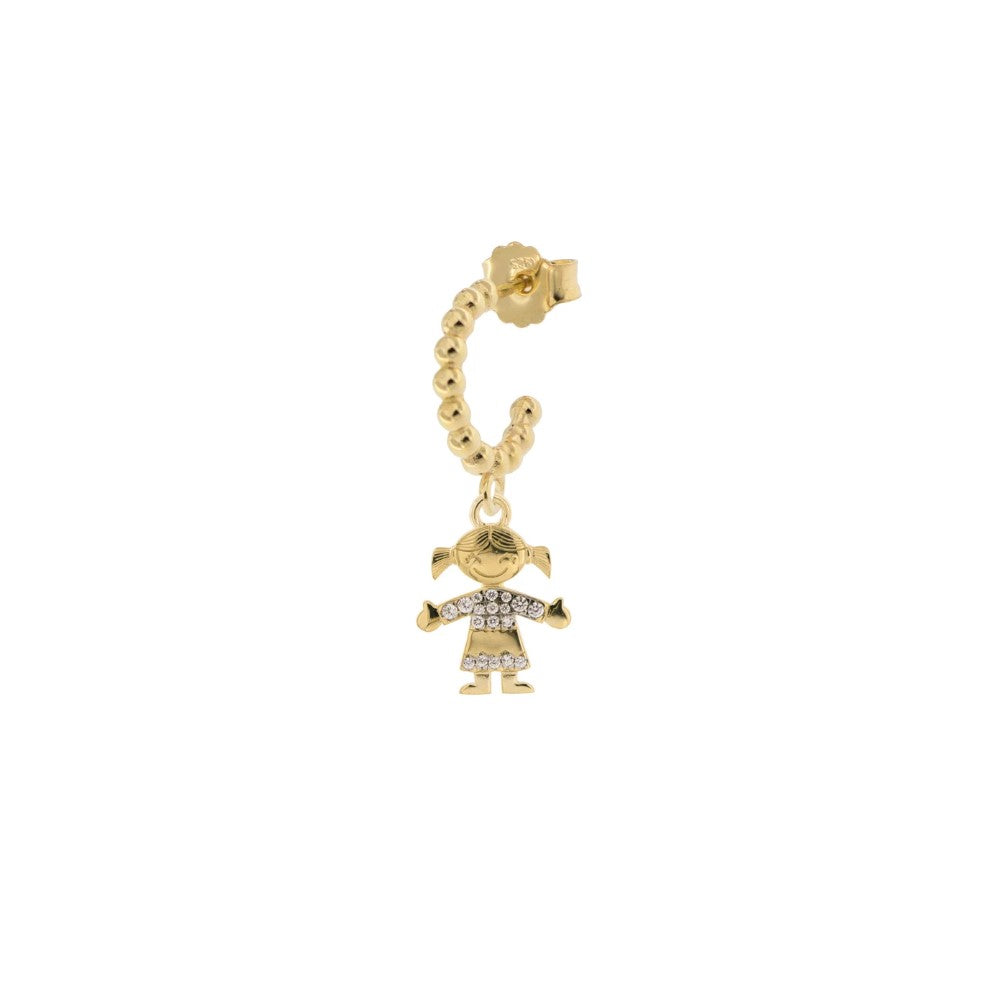 Mono Orecchino Rue Des Mille Cerchietto Con Zirconi - Bimba ORZ-007 BIMBA