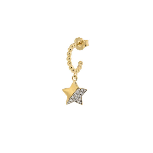 Mono Orecchino Rue Des Mille Cerchietto Con Zirconi - Stella ORZ-007-STE-AU