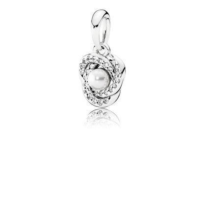 Charm Pendente Pandora Nodo D'Amore Luminoso 390401WCP