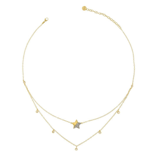 Girocollo Rue Des Mille Doppio Filo Stella Zirconi GRZ-007-DOP-STE