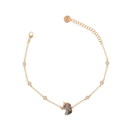 Rue Des Mille Unicorn Zirconia Bezel Bracelet BRZ-007-UNI