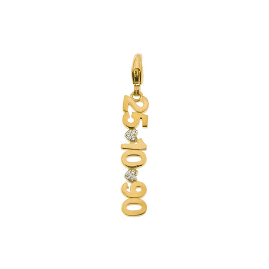 Ciondolo Rue Des Mille Data Con Zirconi Personalizzabile CNZ-007-DATA