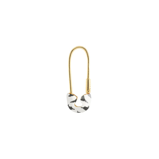 Mono Orecchino Spilla Rue Des Mille – Smalto Zebrato ORJ-05 Z