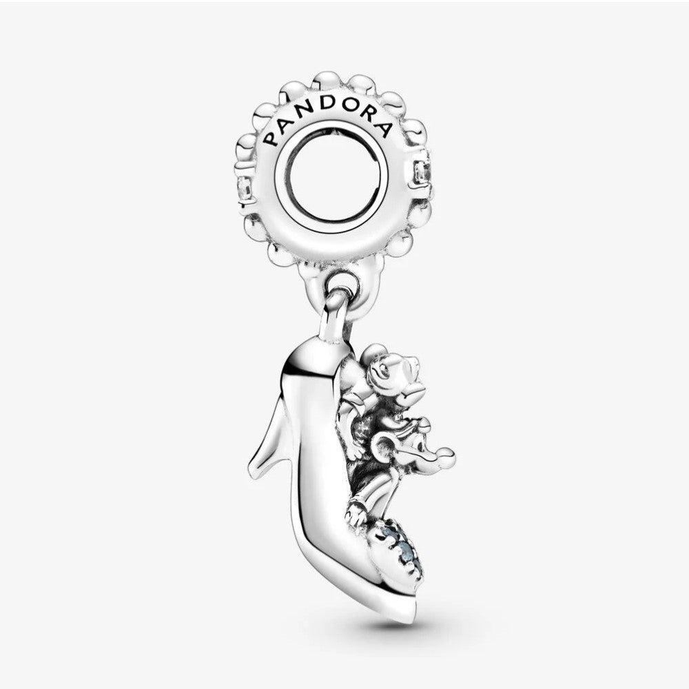 Pandora Disney Cinderella's Glass Slipper and Mice Pendant Charm 799192C01