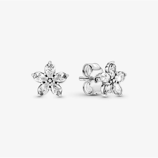 Pandora Sparkling Snowflake Stud Earrings 299239C01