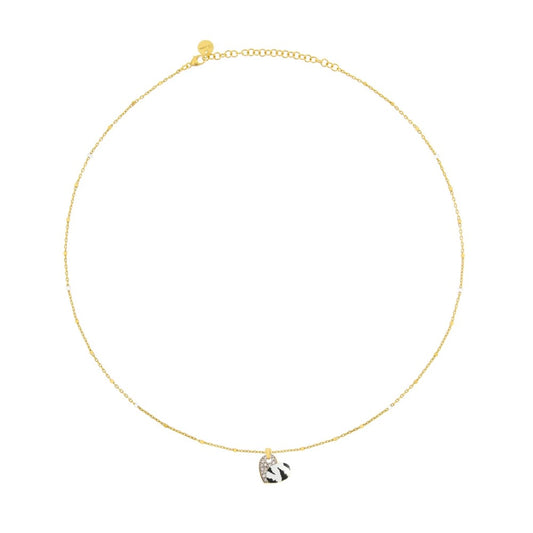 Girocollo Rue Des Mille con Cuore - Smalto Zebrato GRJ-01-Z