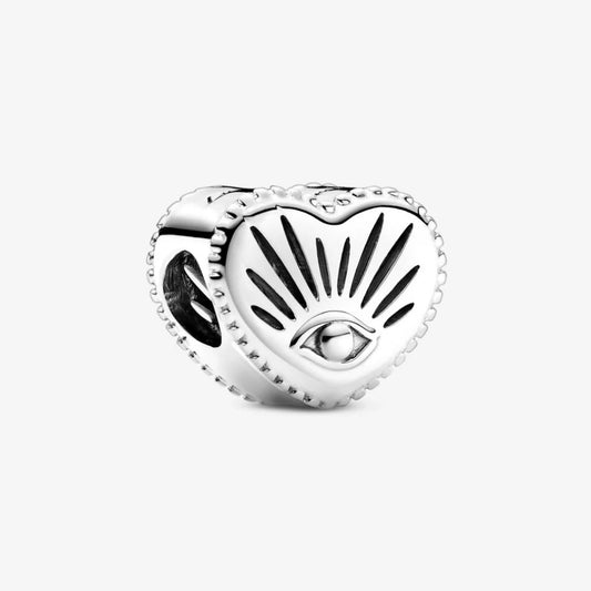 Charm Pandora a Cuore Occhio Onniveggente 799179C00
