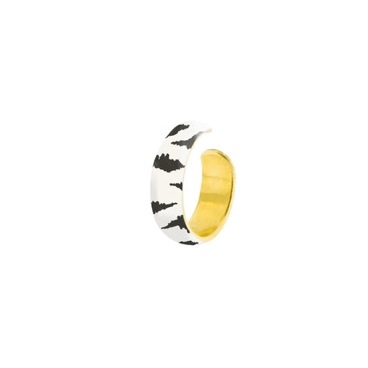 Earcuff Rue Des Mille Fascia Piccola - Smalto Zebrato EARJ-03-Z