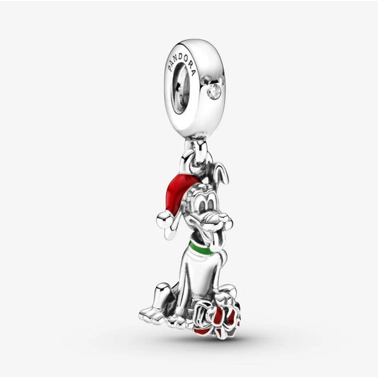 Charm Pandora Disney Pluto con Regalo di Natale 799199C01
