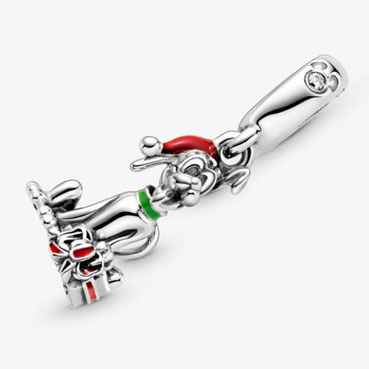 Charm Pandora Disney Pluto con Regalo di Natale 799199C01