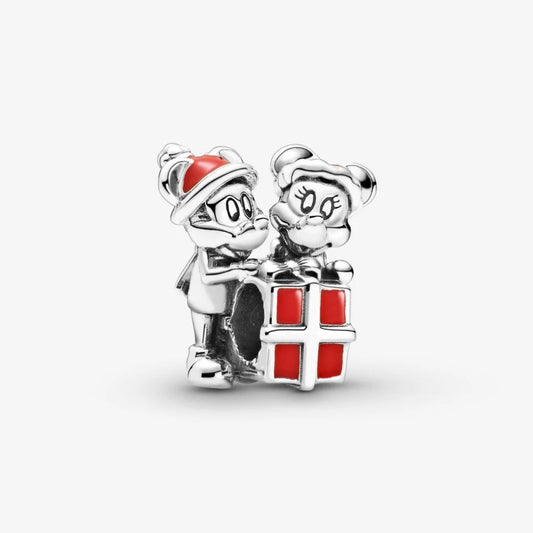 Charm Pandora Disney Mickey Mouse e Minnie con Pacchetto Regalo 799194C01