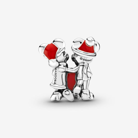 Charm Pandora Disney Mickey Mouse e Minnie con Pacchetto Regalo 799194C01