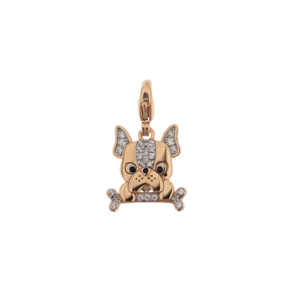 Rue Des Mille Bulldog Pendant With Zirconia CNZ-007 BULL