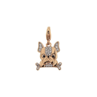 Rue Des Mille Bulldog Pendant With Zirconia CNZ-007 BULL