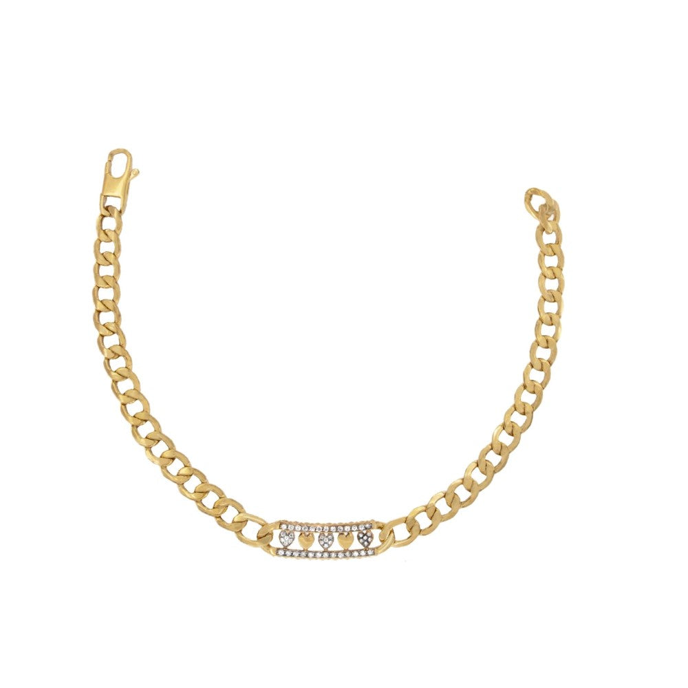 Rue Des Mille Bracelet Groumette Chain BRZ-008-GRU-AU