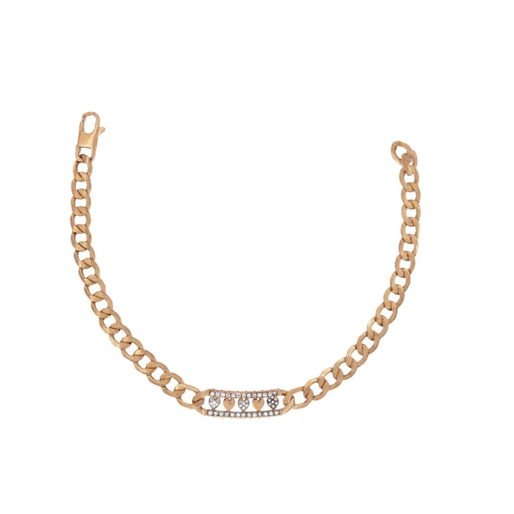 Rue Des Mille Bracelet Groumette Chain BRZ-008-GRU-AU
