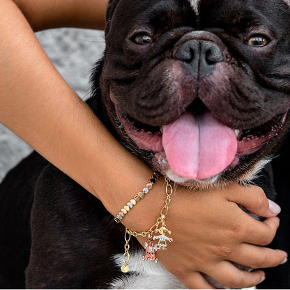 Rue Des Mille Bulldog Pendant With Zirconia CNZ-007 BULL