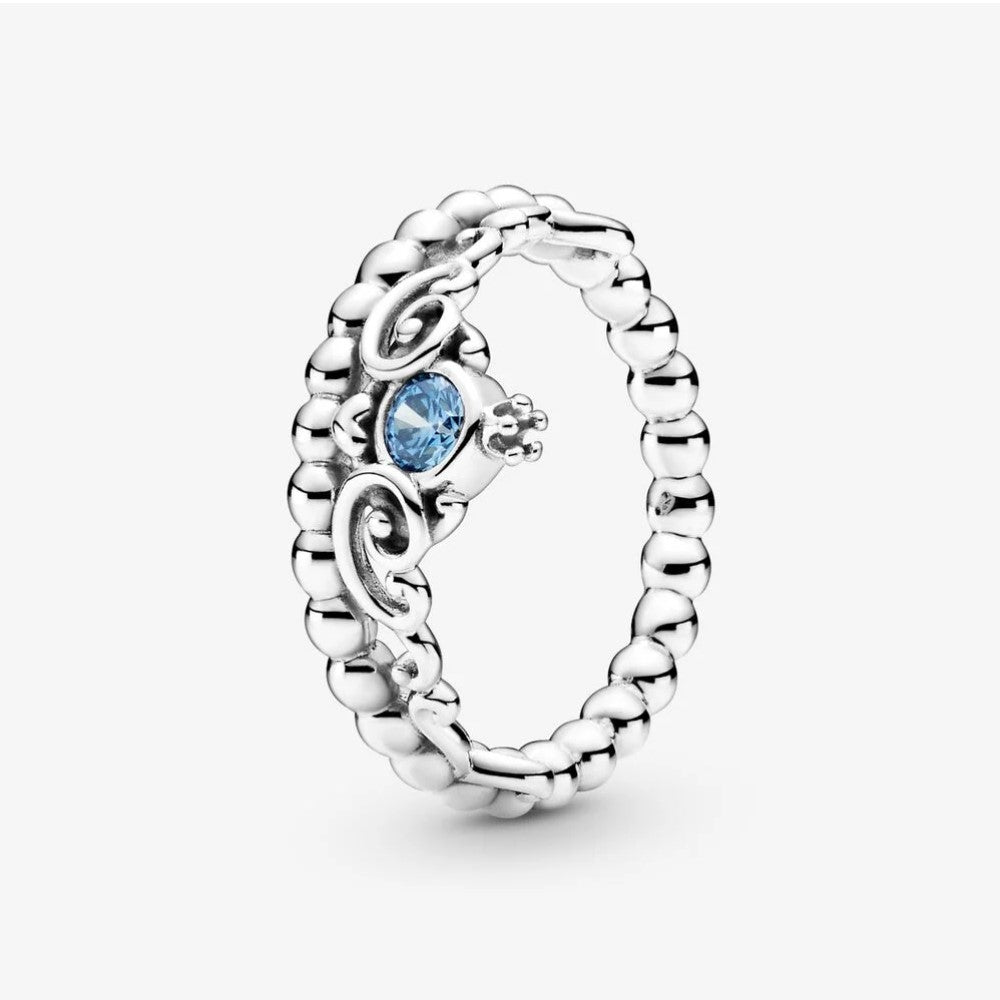 Ring Pandora Cenerentola Anello Anello Pandora Disney Tiara Blu