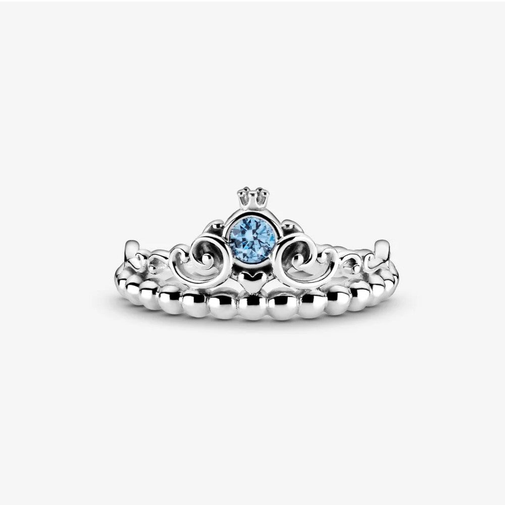 Pandora Disney Cinderella Blue Tiara Ring 199191C01