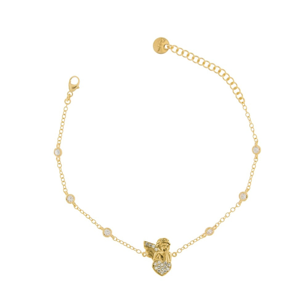 Rue Des Mille Bracelet with Zirconia Angel Settings BR-1-SOG_angel