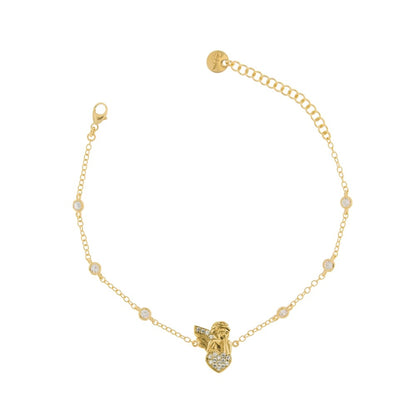 Rue Des Mille Bracelet with Zirconia Angel Settings BR-1-SOG_angel