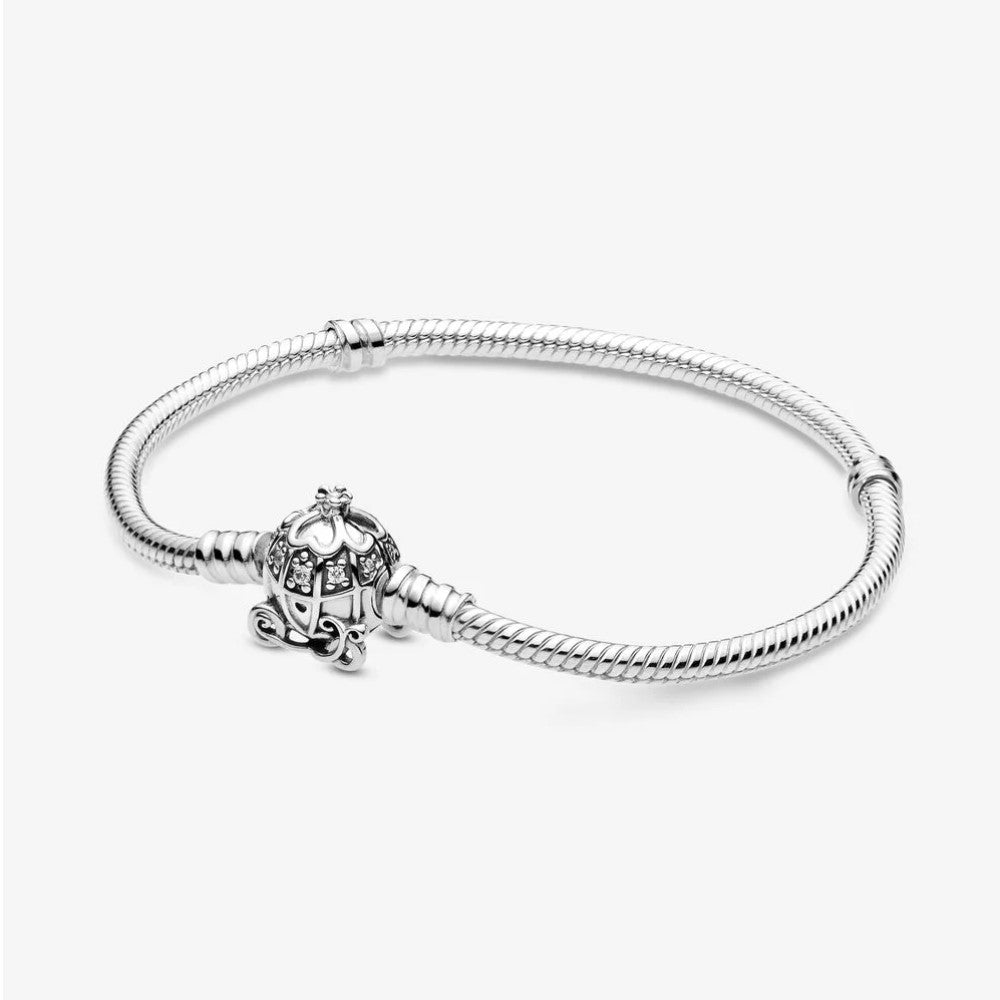 Bracciale Pandora Disney Pandora Moments con Chiusura con Carrozza a Forma di Zucca di Cenerentola 599190C01
