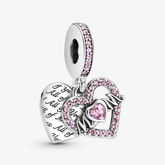 Pandora Heart and Mom Pendant Charm 799402C01
