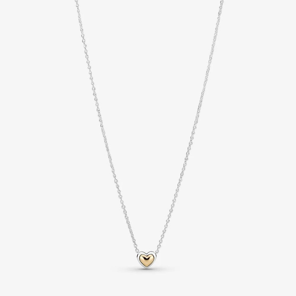 Pandora Golden Dome Heart Necklace 399399C00-45