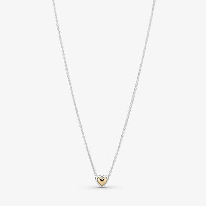 Pandora Golden Dome Heart Necklace 399399C00-45