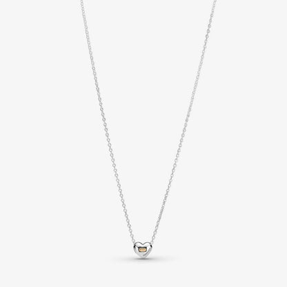Pandora Golden Dome Heart Necklace 399399C00-45