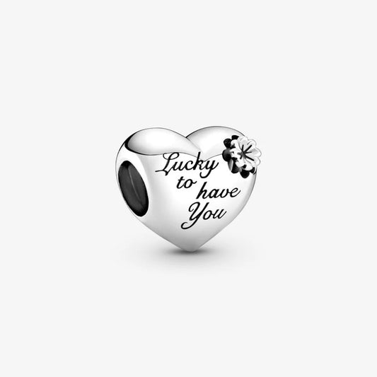 Charm Pandora Cuore e Quadrifoglio 799364C00