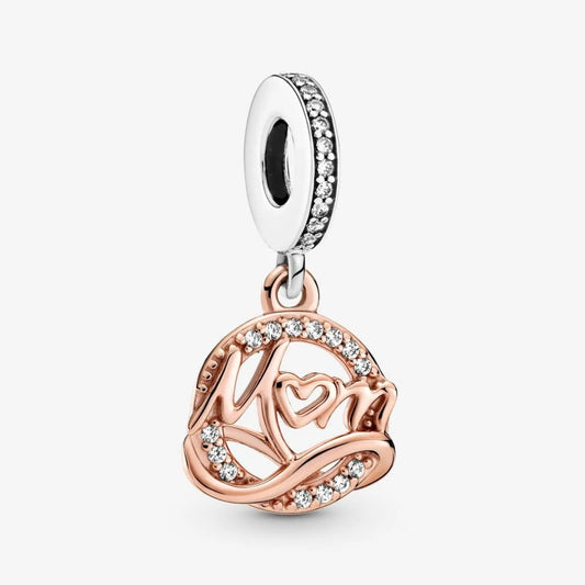 Charm Pendente Pandora Mum Bicolore 789374C01