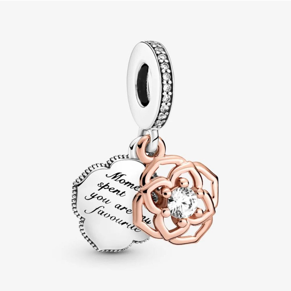 Pandora Two-Tone Pink Pendant Charm 789373C01