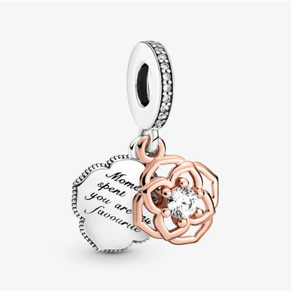 Pandora Two-Tone Pink Pendant Charm 789373C01