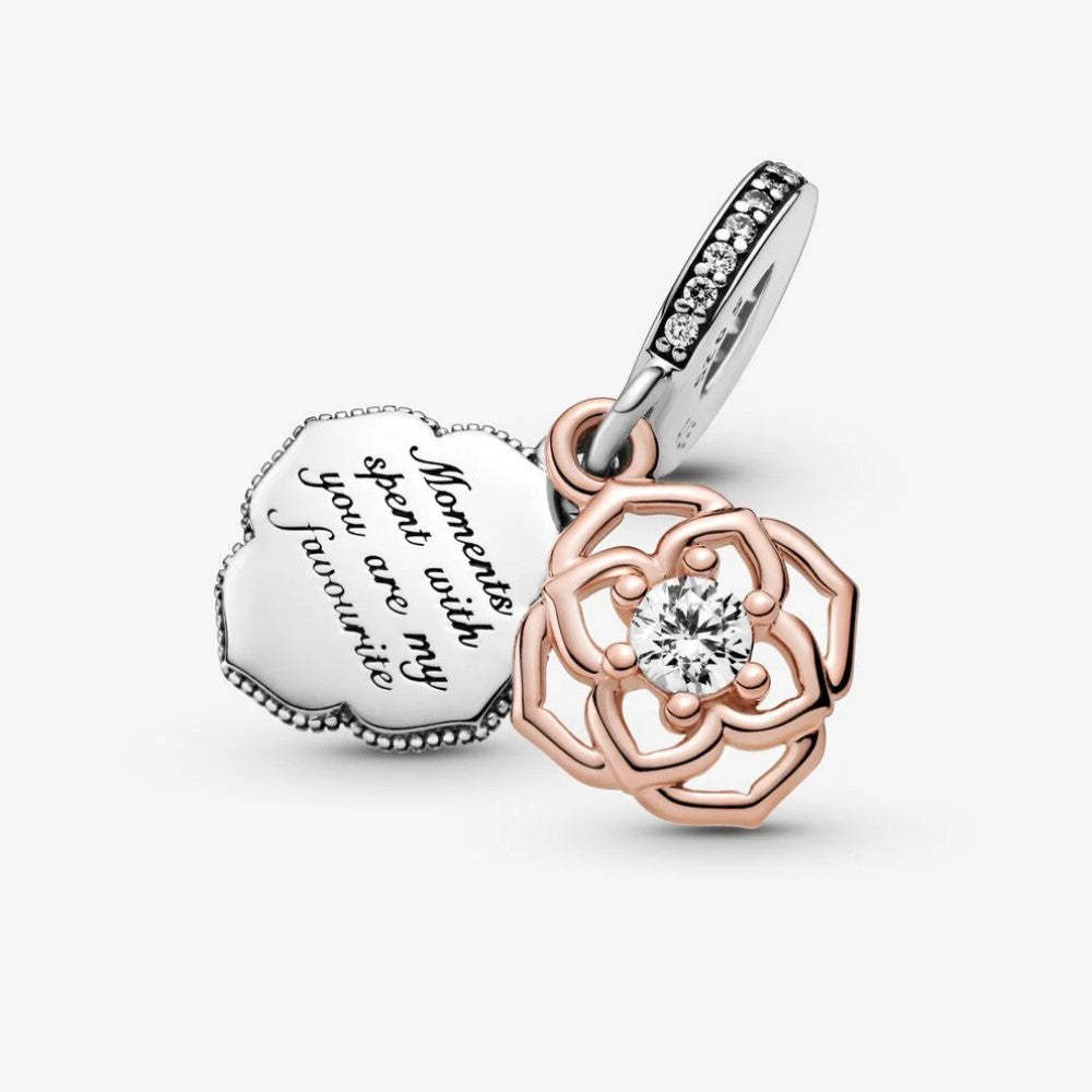 Pandora Two-Tone Pink Pendant Charm 789373C01