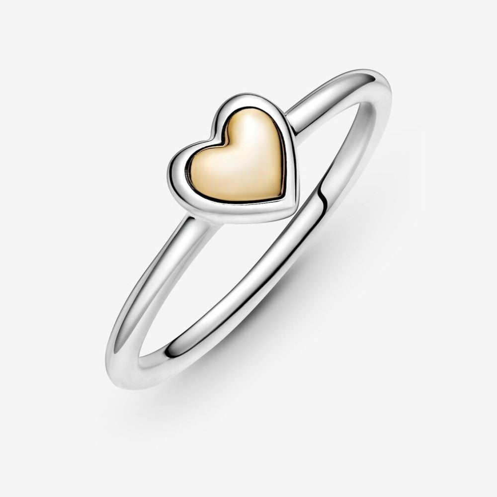 Pandora Gold Dome Heart Ring 199396C00