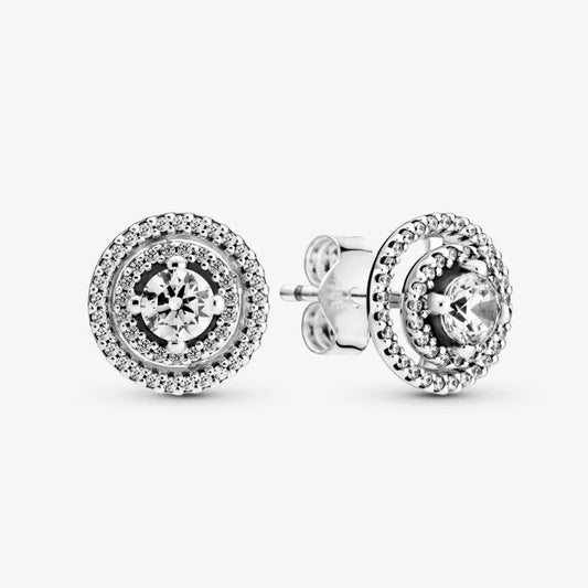 Pandora Double Sparkling Light Stud Earrings 299411C01